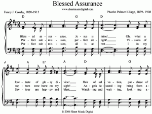 blessed assurance