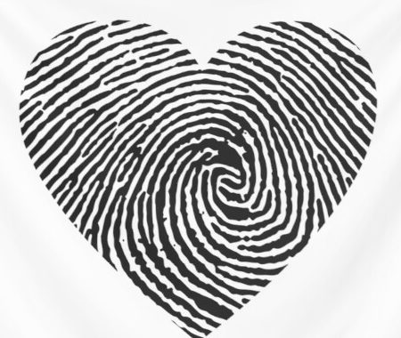 heart shaped fingerprint